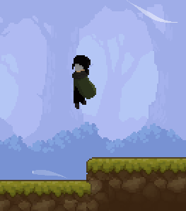Foto de personaje saltando